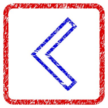 Ok ucu sol Grunge simgesi çerçeveli