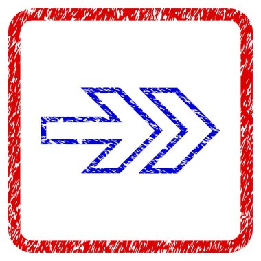 Yöne doğru Grunge simgesi çerçeveli