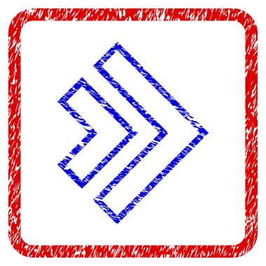 Yöne doğru Grunge simgesi çerçeveli