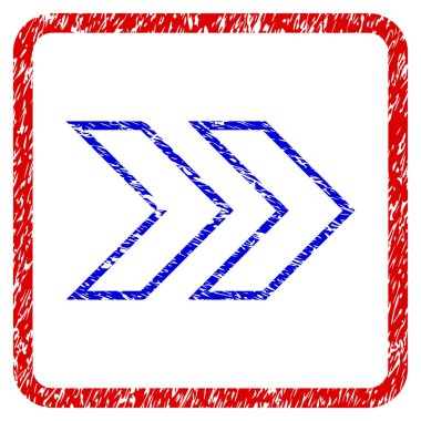 Üst karakter doğru Grunge simgesi çerçeveli