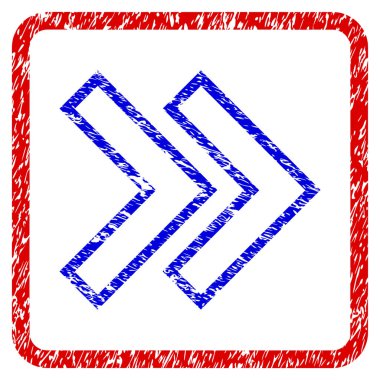 Üst karakter doğru Grunge simgesi çerçeveli