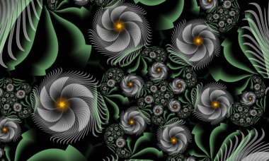 Bilgisayar 3d çiçek fraktal oluşturulan. Arka plan üzerine güzel çiçekler. Masaüstünüz için duvar kağıtları.