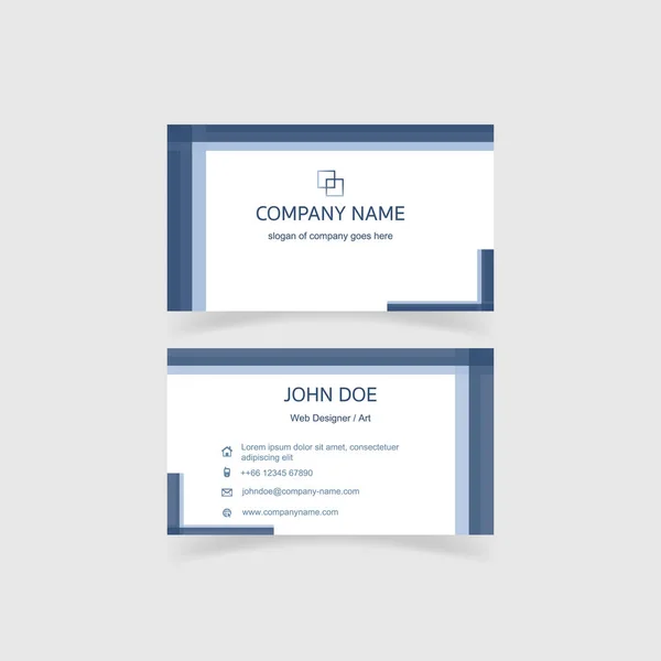 Modern ve temiz bir kartvizit şablonu. Renkli ve uyumlu kompozisyon. Vektör illüstrasyonu E10.