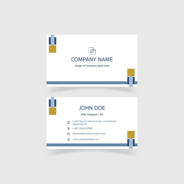 Modern ve temiz bir kartvizit şablonu. Renkli ve uyumlu kompozisyon. Vektör illüstrasyonu E10.