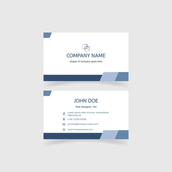 Modern ve temiz bir kartvizit şablonu. Renkli ve uyumlu kompozisyon. Vektör illüstrasyonu E10.