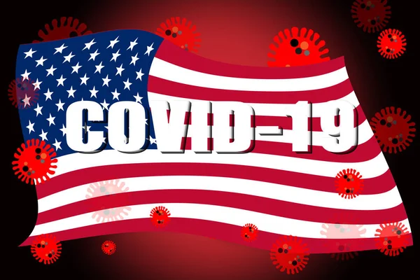 Coronavirus COVID-19 vektör illüstrasyon virüsü.