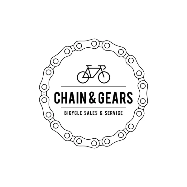 Retro Vintage Bisiklet etiket tasarım ve Logo