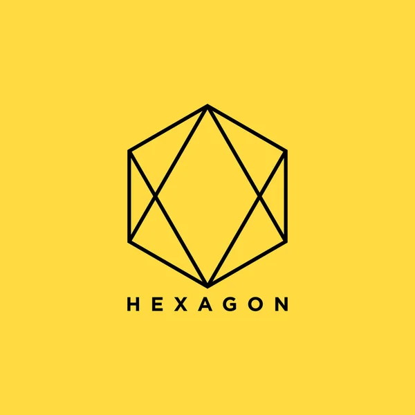 Altıgen sembol. vektör çizim