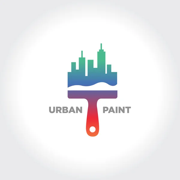 Miejskie usługi biznesowej malarstwo — Wektor stockowy