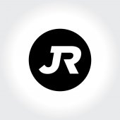 Jr kezdeti monogram kör logó