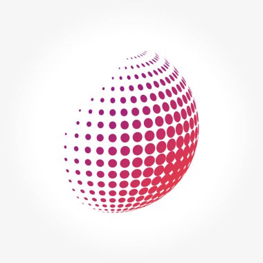 Yaratıcı soyut, canlı ve renkli simge küre Küre