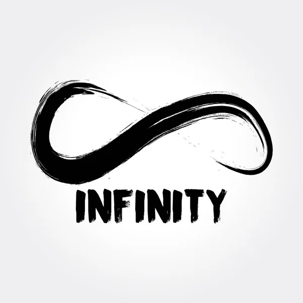 Infinity Symbol. Hand Drawn Logo Concept — Stock Vector