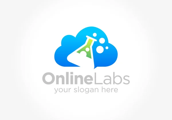 On line Biological Labs — Stock Vector