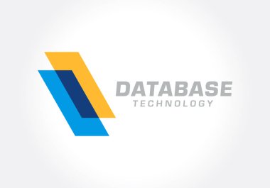 Veritabanı yığılmış katman sembolü, soyut vektör illüstrasyon kavramı