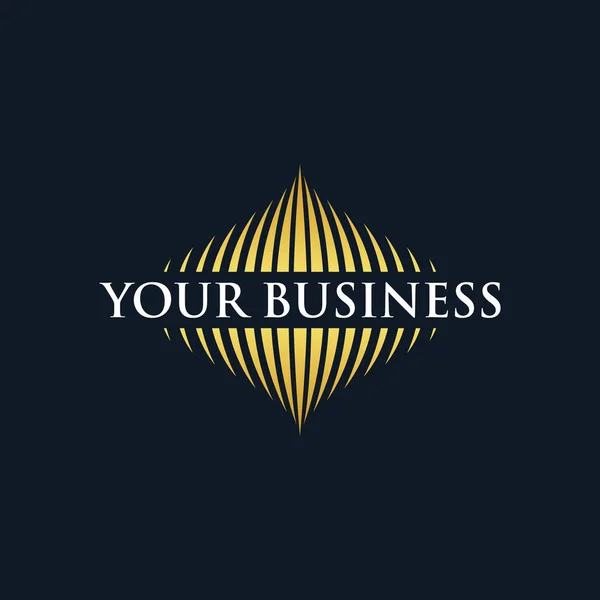 Streszczenie geometrycznej kształtu Logo dla firm, finansowe, ubezpieczenia, naturalne poszukiwania biznesowe — Wektor stockowy