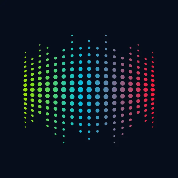 Концепция музыкальной иллюстрации Sound Wave, Audio Technology, Abstract Shape — стоковый вектор