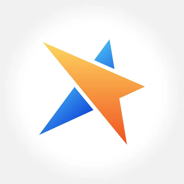 Star-Logo und Icon-Design — Stockvektor