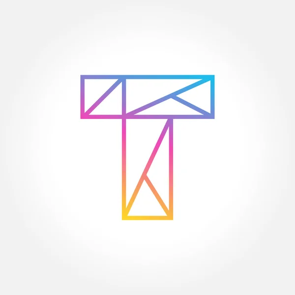 Lettre T logo icône conception éléments vectoriel modèle — Image vectorielle