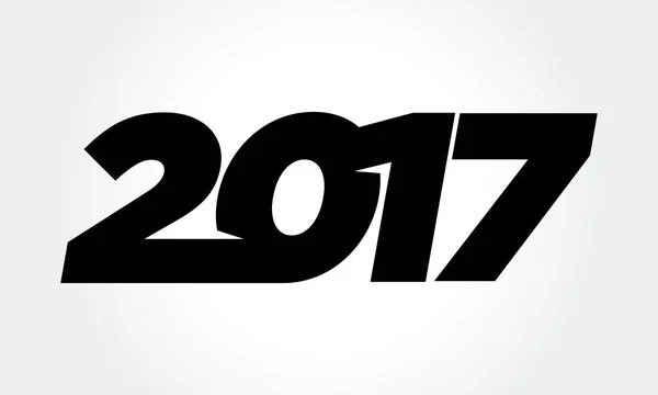 Bonne année 2017 vecteur de conception de texte — Image vectorielle