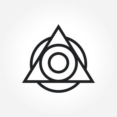 Üçgen simgesi tasarım