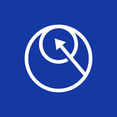 yaratıcı soyut daire sembolü vektör çizim