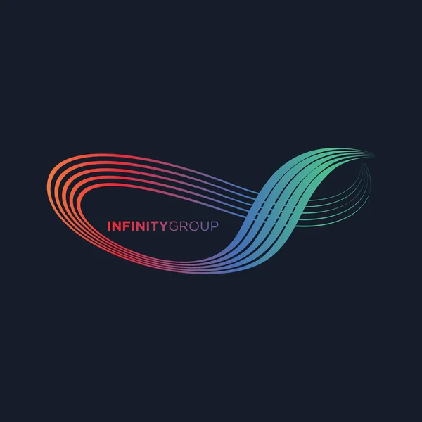 Infinity symbol design — Stock Vector