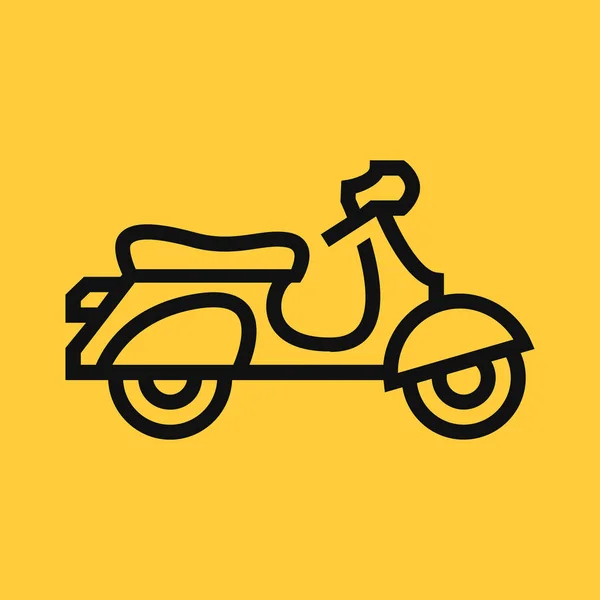 Vespa motos línea Vector icono — Vector de stock