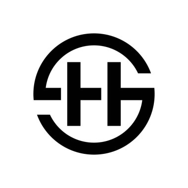 S harfi sembolü kombinasyonu, vektör çizim