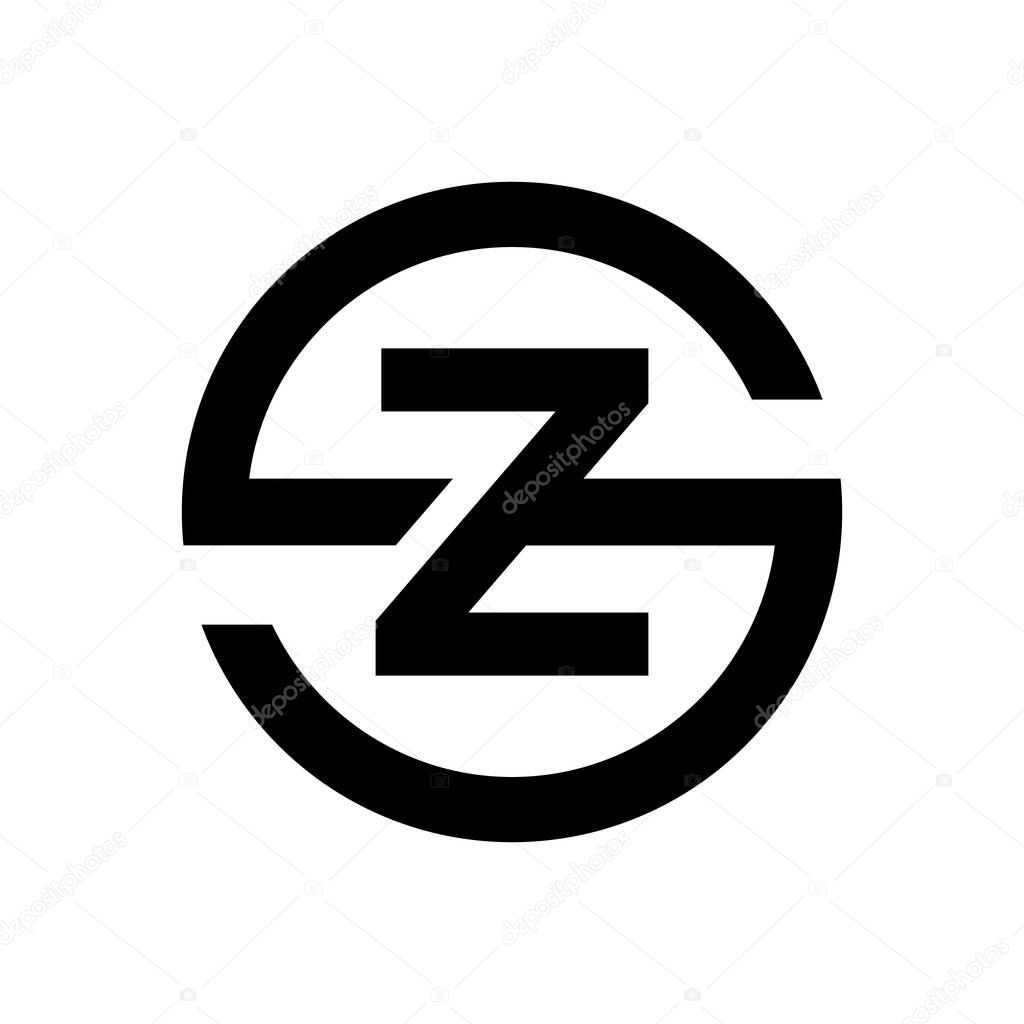 Letter S symbol Combination with Z