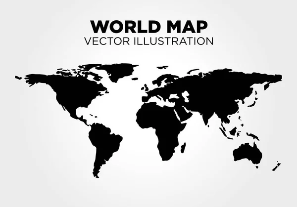 Världskarta vektor illustration — Stock vektor