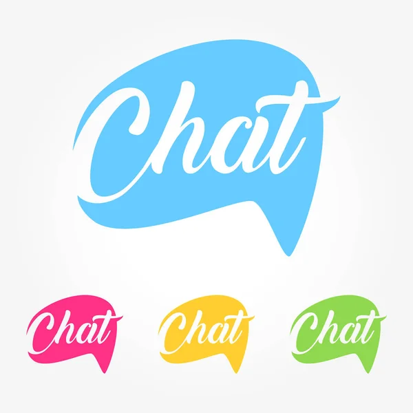 Chat Redes Sociales Símbolo de Negocios — Vector de stock