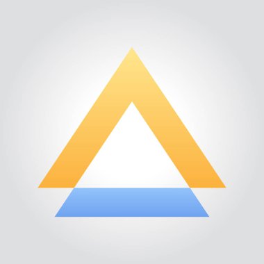 A harfi stil tipografi tasarım şablonu