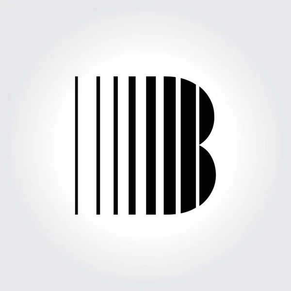 Letra B Diseño de Símbolo — Vector de stock