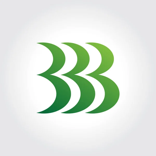 Lettera B Simbolo Design — Vettoriale Stock