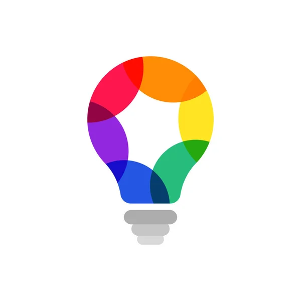 Light Bulb Ideas Concept Vector Eps White Background Stock Illustration — 스톡 벡터
