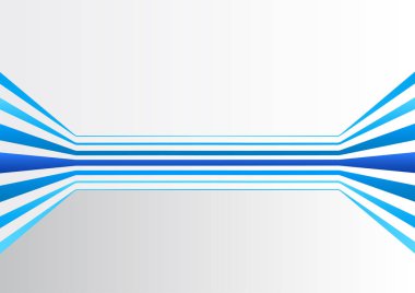 Genel arka plan ile bir sanal oda oluşturan satırları yatay olarak genişleyen birden çok mavi renkli