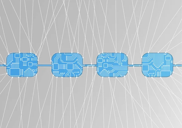 Blockchain Concept Comme Illustration Vectorielle — Image vectorielle