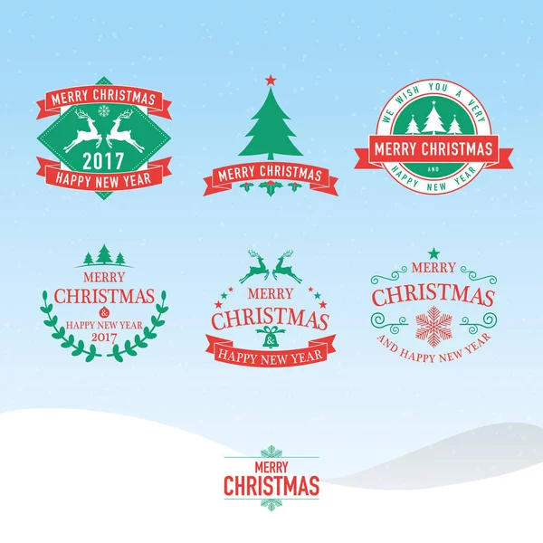 Weihnachts- und Neujahrssymbole für Designs Postkarte, Einladung, — Stockvektor