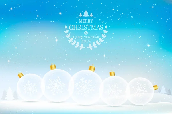 Weihnachten Hintergrund, Grußkarte. Weihnachtskugeln mit schwarz — Stockvektor