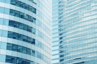 Modern ofis binaları ile lots-in cam.