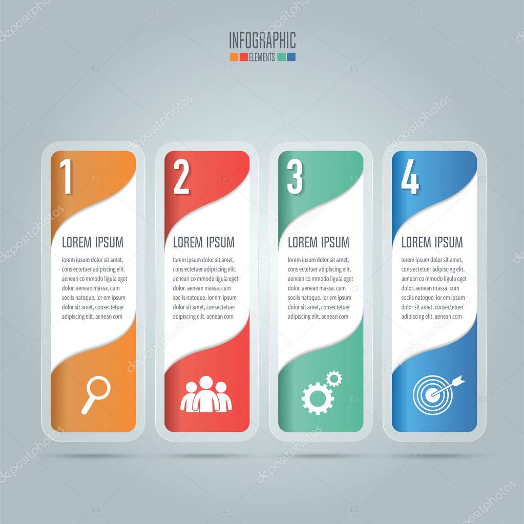 Creative concept for infographic. Business concept with 4 option