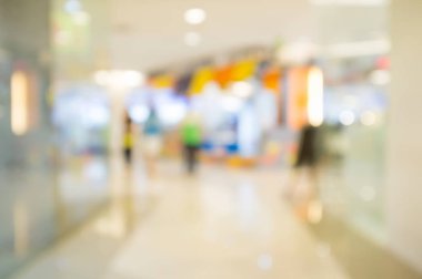 Bulanık ve modern alışveriş merkezi defocused.