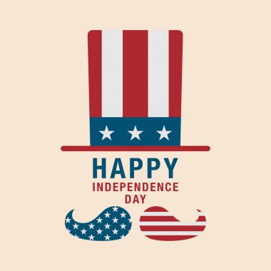 4 Temmuz Kutlamaları vatansever şapka şapka kutsal kişilerin resmi. Amerikan Indepen