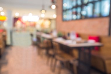 Restoranın bokeh görüntü ile arka plan bulanıklık.