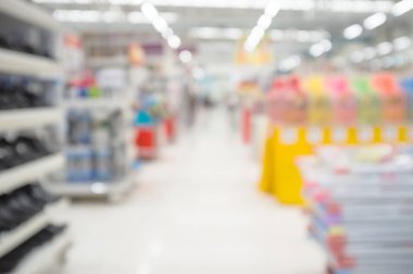 Süpermarket mağaza bokeh görüntünün arka plan bulanıklık.