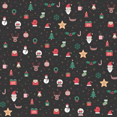 Noel ve mutlu yeni yıl desen. Kış tatil desen.