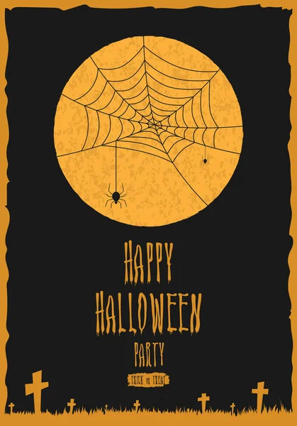 Mutlu Cadılar Bayramı partisi poster, afiş veya tebrik kartı. Cadılar Bayramı