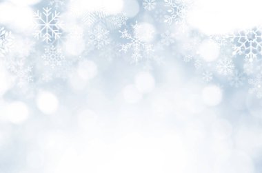 Noel ve yeni yıl arka plan. Hafif mavi bulanık soyut b