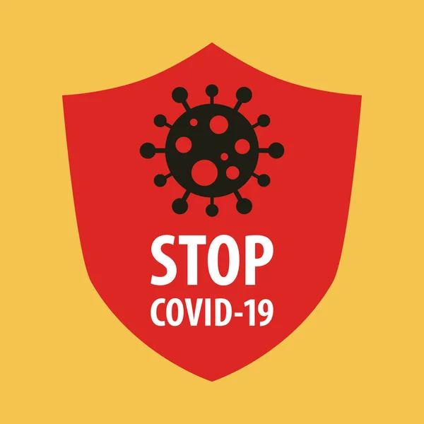 Detener Concepto Coronavirus Covid Novel Coronavirus 2019 Ncov Organización Mundial — Vector de stock