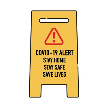 Evde kal, kaydetmeye devam et, işaretleme vektör tasarımı konseptini hayat kurtar. Covid-19 Coronavirus Novel Coronavirus 'u (2019-nCoV) durdurun, kendinizi koruyun ve virüsün başkalarına yayılmasını önleyin. Vektör illüstrasyonu.